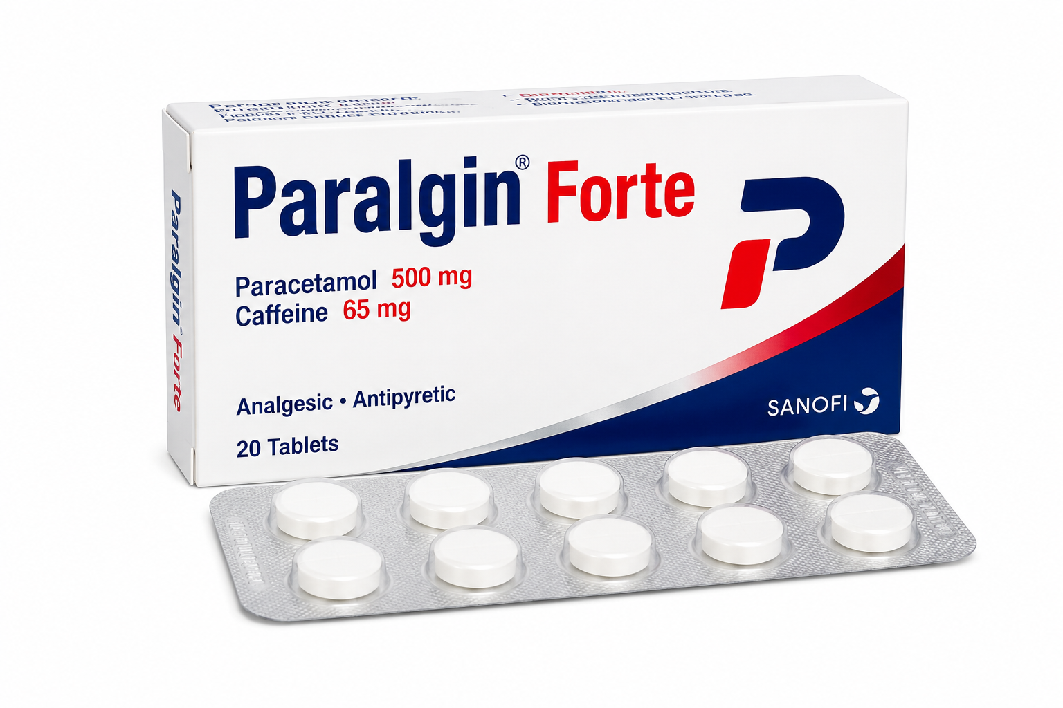 Paralgin-tablett 500 mg Bruksområder for Paralgin
