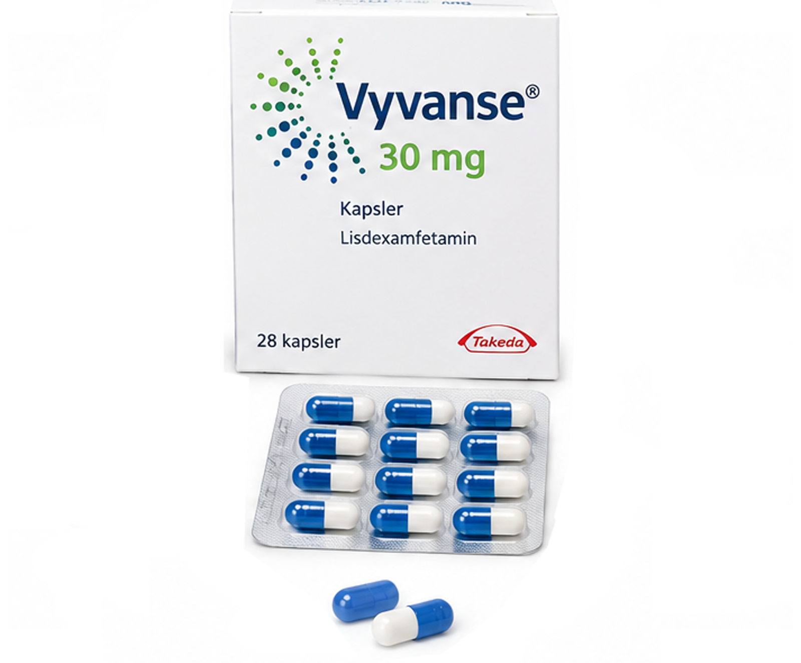 Vyvanse 30 mg kapsel Vyvanse 30 mg kapsel